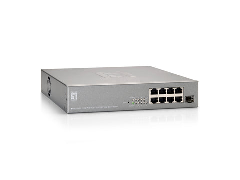 GEP-0950 Conmutador PoE Gigabit Web Smart de 9 puertos, 802.3at/af PoE, 1 x SFP, 130 W