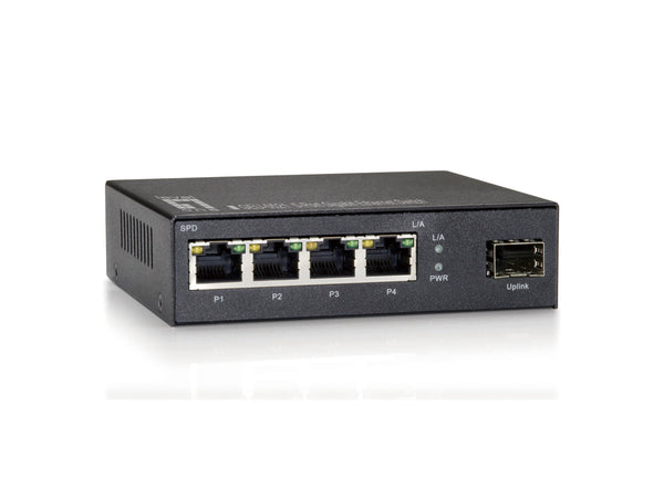 GEU-0521 CONMUTADOR DE FIBRA ETHERNET GIGABIT DE 5 PUERTOS