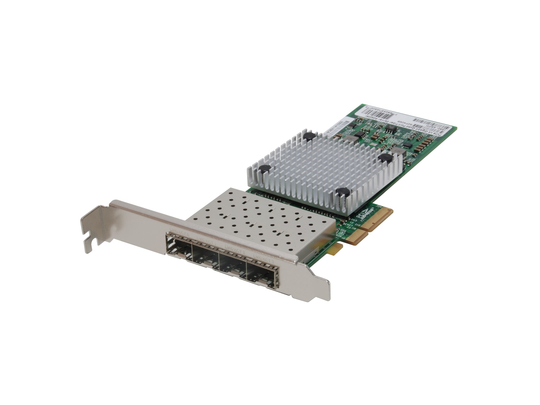 Tarjeta de red PCIe de fibra Gigabit GNC-0124, SFP cuádruple, 4 PCIe