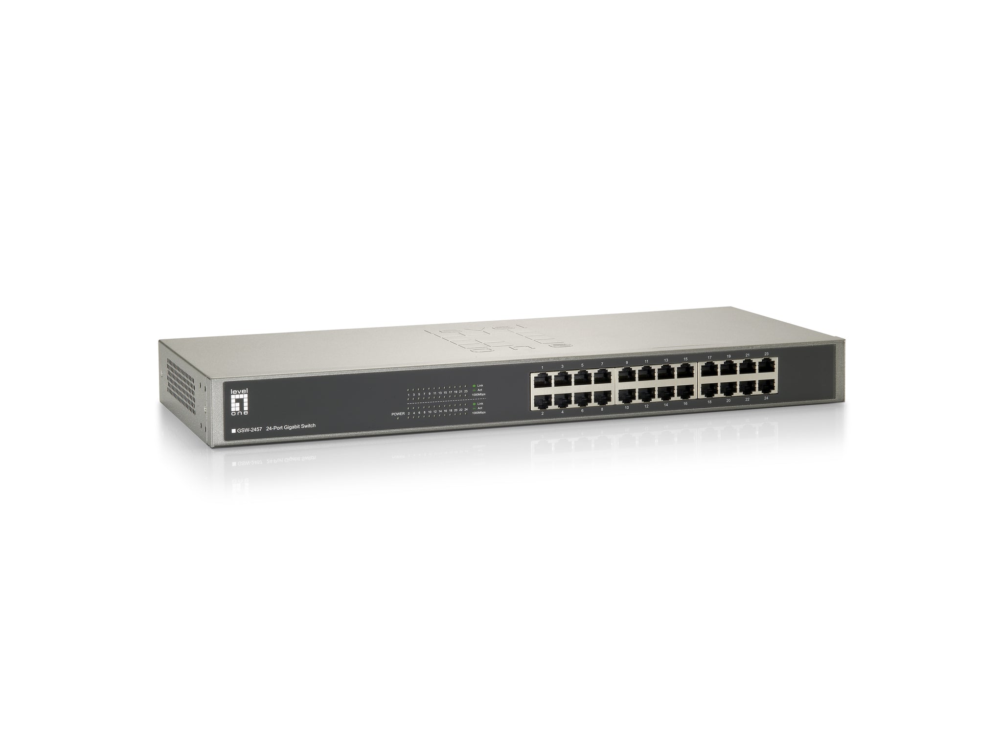 GSW-2457 24 PUERTOS GIG ETHERNET 19" MONTAJE EN RACK