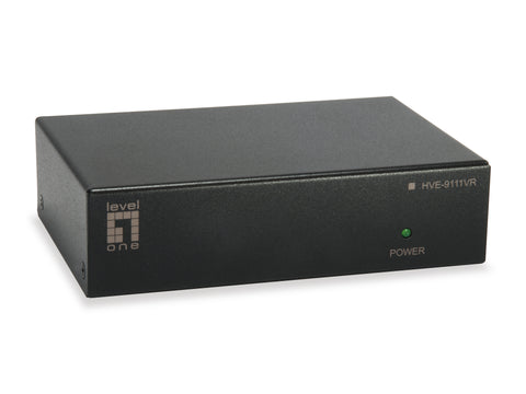 Receptor de audio/video HVE-9111VR HDM ​​de 1 puerto Cat.5