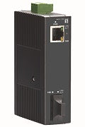 Conversor de medios industrial IEC-1120 RJ45 a SC Fast Ethernet, fibra monomodo, 20 km, -10 °C a 60 °C