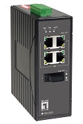 IES-0520 Conmutador industrial Fast Ethernet de 5 puertos, carril DIN, 1 fibra multimodo SC, -40 °C a 85 °C