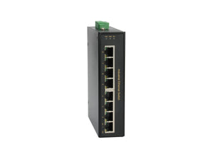 IFP-0802 Conmutador industrial PoE Fast Ethernet de 8 puertos, 8 salidas PoE, PoE 802.3at/af, 200 W