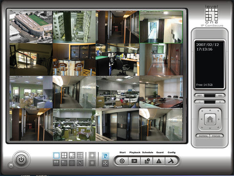 FCS-9408 IP CamSecure Pro Mega Software de vigilancia, 8 canales