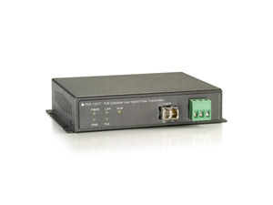 PFE-1101T PoE sobre transmisor de fibra híbrida, 120W
