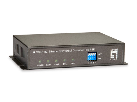 Convertidor Ethernet VDS-1112 sobre VDSL2, 1 salida PoE
